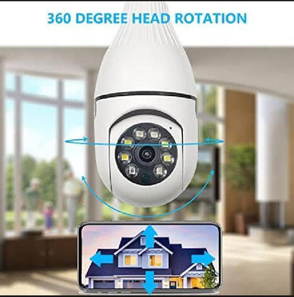 360 View Security Camera White ABS Plastic