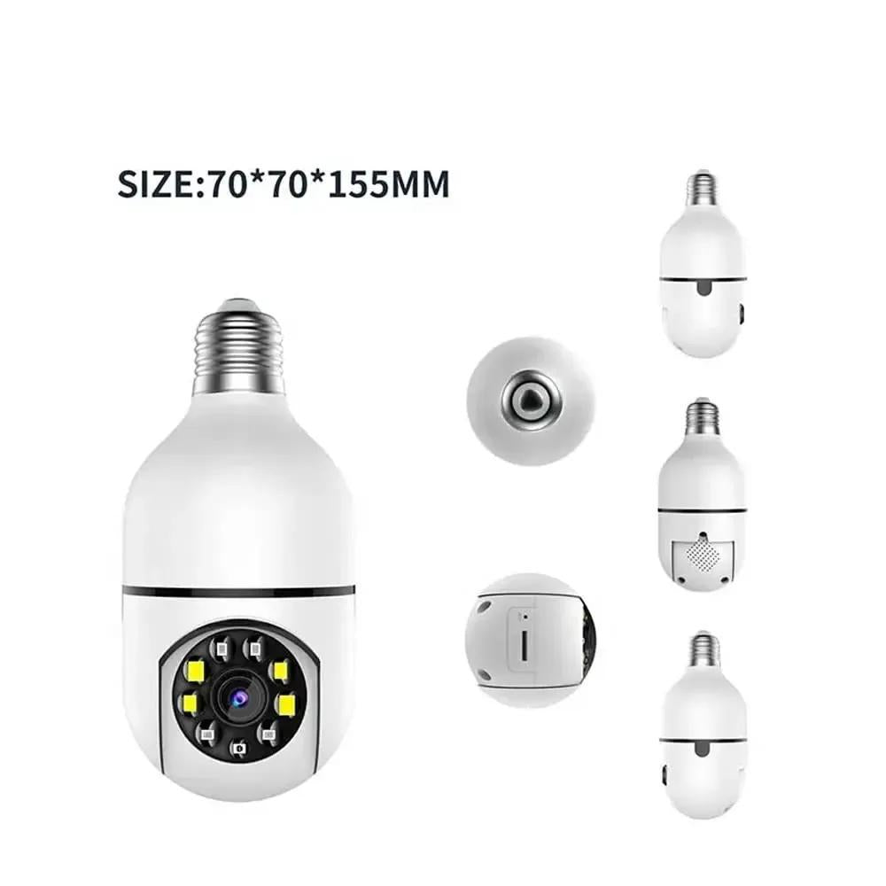 360 View Security Camera with E27 Bulb & Fast Charging