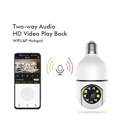 360 View Security Camera with E27 Bulb & Fast Charging