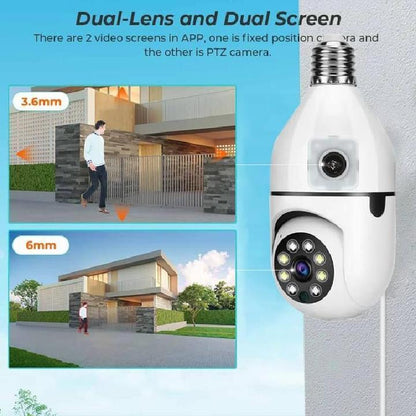 360 View Security Camera White ABS Plastic