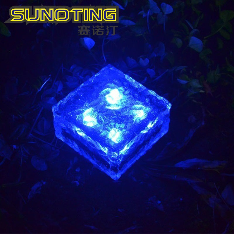 6LED Solar Ice Tile Garden Lights