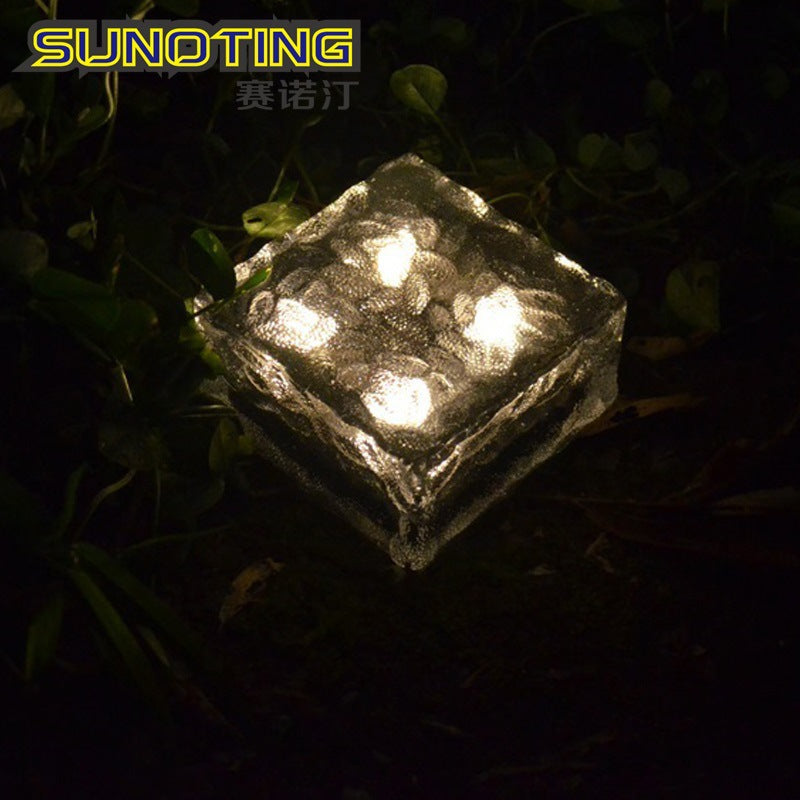 6LED Solar Ice Tile Garden Lights