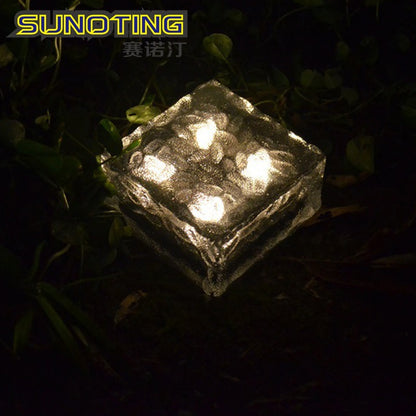 6LED Solar Ice Tile Garden Lights